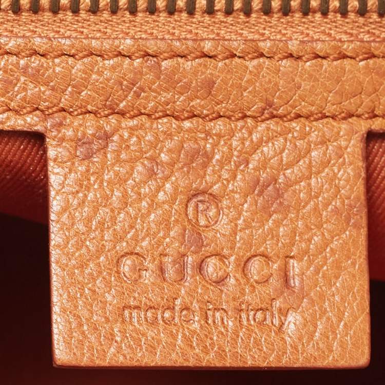 Pre Owned Gucci Brown Leather Small Blondie Hobo