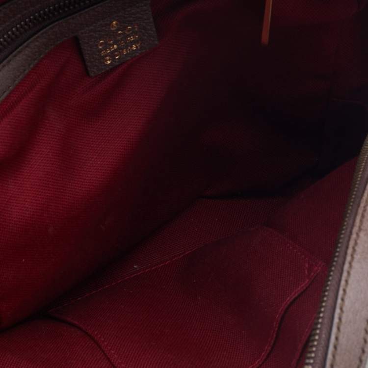 Pre Owned Gucci x Disney Beige GG Supreme Canvas and Leather Donald Duck Backpack