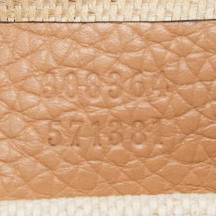Pre Owned Gucci Beige Leather Small Soho Disco Crossbody Bag