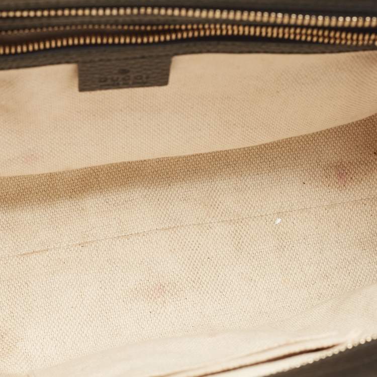 Pre Owned Gucci Black Leather Soho Top Handle Bag
