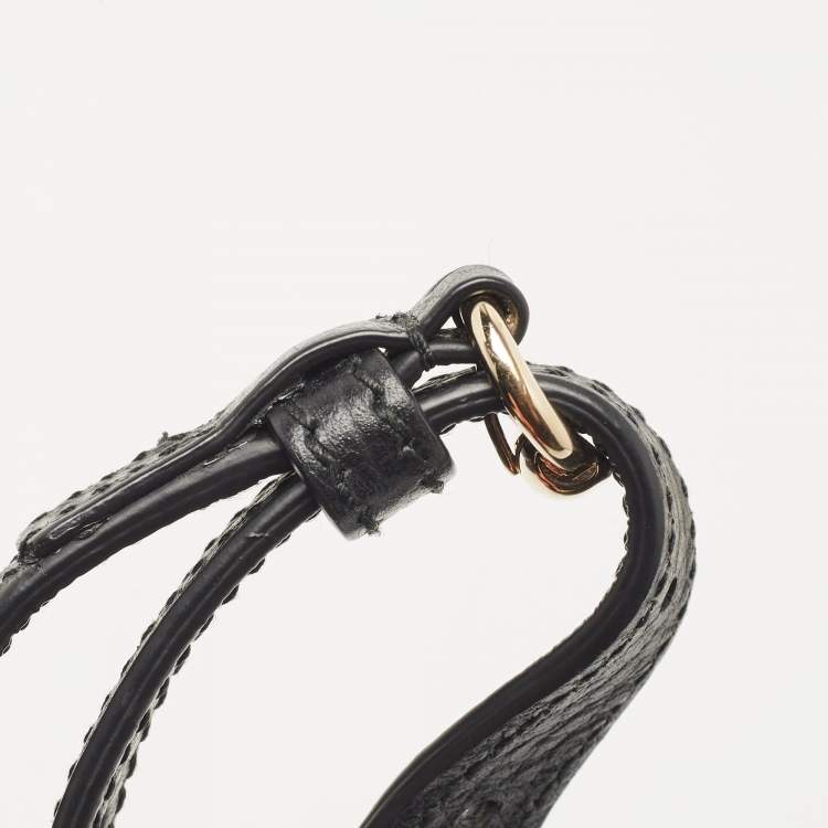 Pre Owned Gucci Black Leather Soho Top Handle Bag