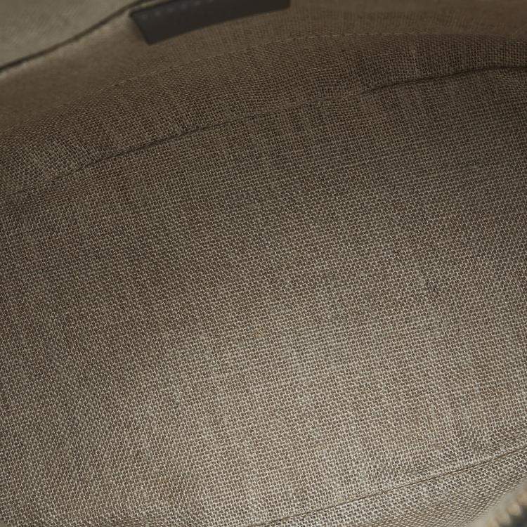 Pre Owned Gucci Grey Mini Microguccissima Dome