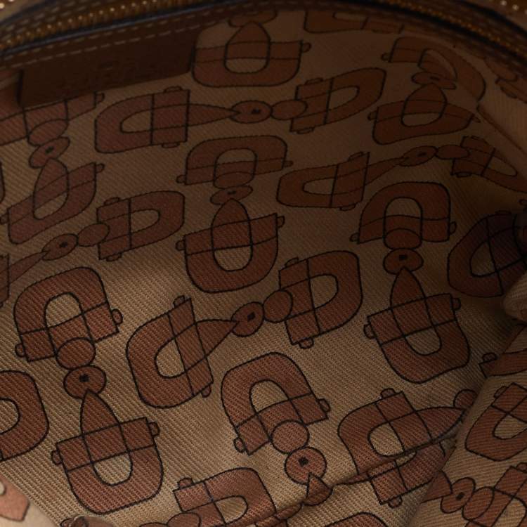 Pre Owned Gucci Beige/Gold GG Canvas Jolicoeur Charms Messenger Bag