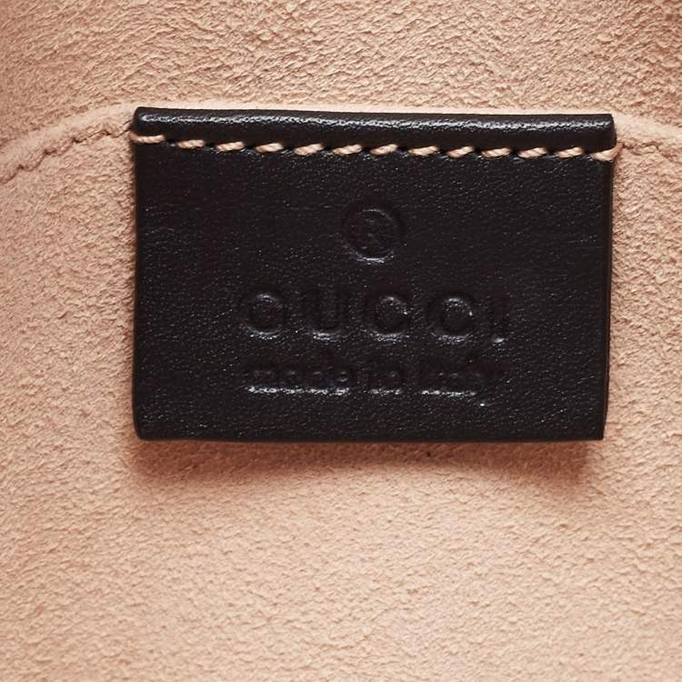 Pre Owned Gucci Brown Suede and Patent Leather GG Ophidia Belt Bag