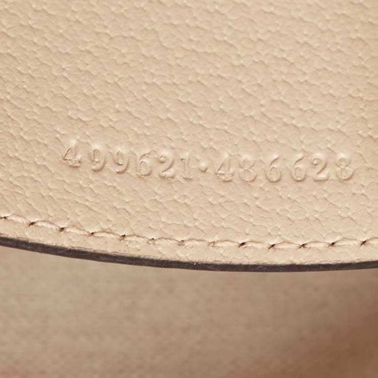 Pre Owned Gucci Beige GG Supreme Canvas and Leather Ophidia Shoulder Bag