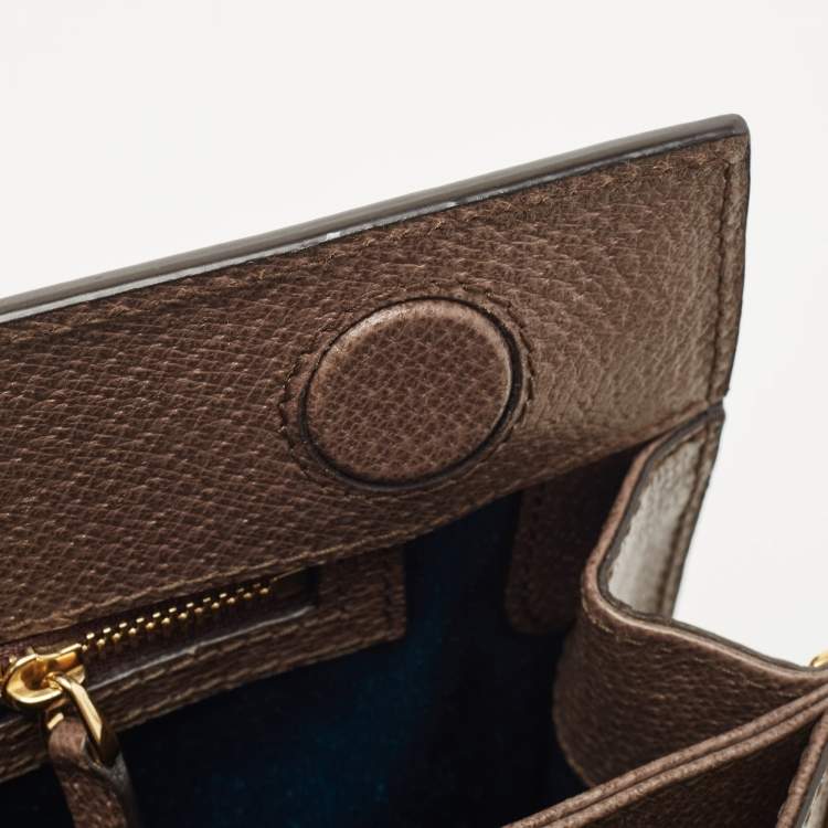 Pre Owned Gucci Beige/Brown GG Supreme Canvas And Leather Medium Ophidia Shoulder Bag
