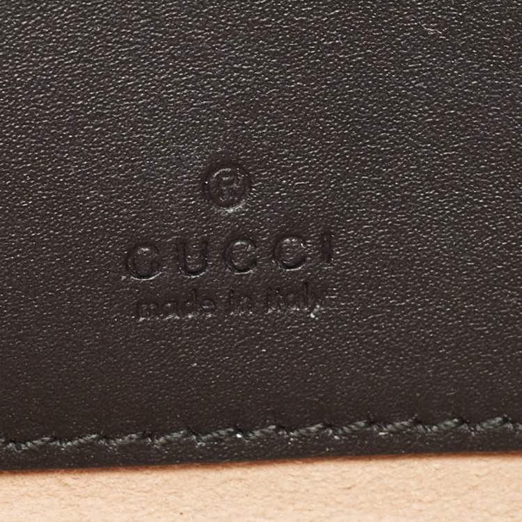 Pre Owned Gucci Black Suede And Patent Leather Ophidia Belt Bag