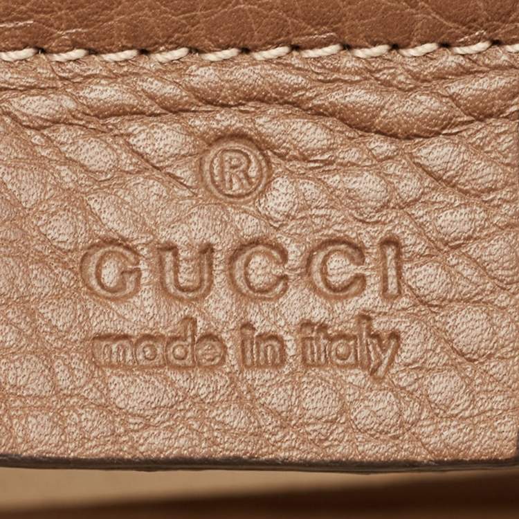 Pre Owned Gucci Multicolor Floral Canvas and Leather Medium Tassel New Bamboo Top Handle Bag