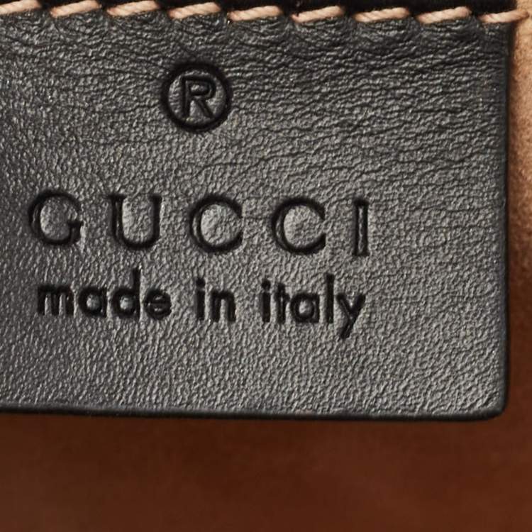 Pre Owned Gucci Black Leather Mini Sylvie Top Handle Bag