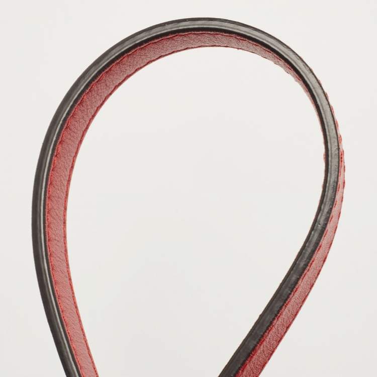 Pre Owned Gucci Red Matelasse Leather Medium GG Marmont Open Top Shoulder Bag 