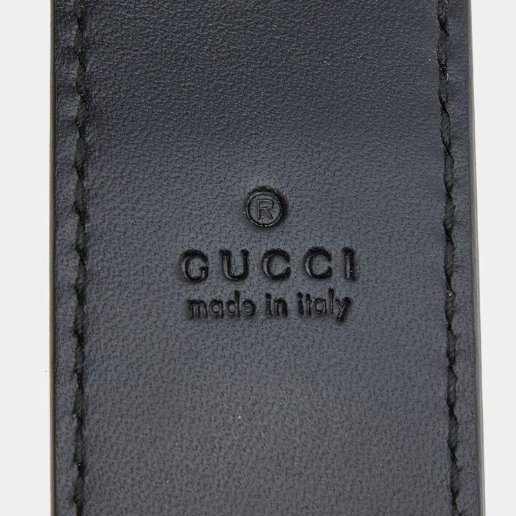 Pre Owned Gucci Black Guccisima Leather Money Clip