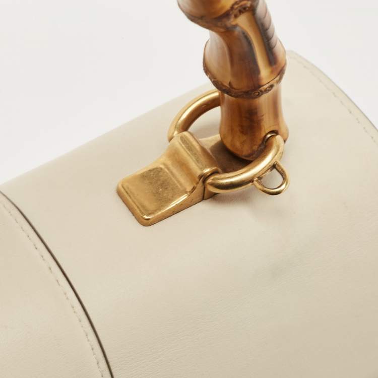 Pre Owned Gucci Tricolor Leather Medium Dionysus Bamboo Top Handle Bag