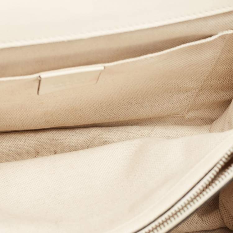 Pre Owned Gucci Tricolor Leather Medium Dionysus Bamboo Top Handle Bag