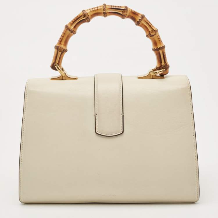 Pre Owned Gucci Tricolor Leather Medium Dionysus Bamboo Top Handle Bag