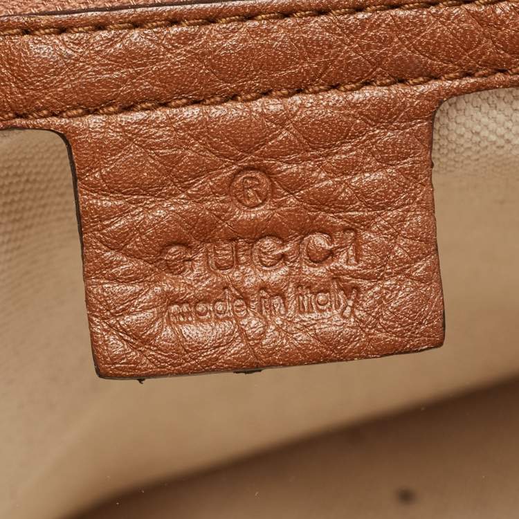 مملوكة مسبقًا Gucci Brown/Beige GG Canvas and Leather Medium Bella Hobo
