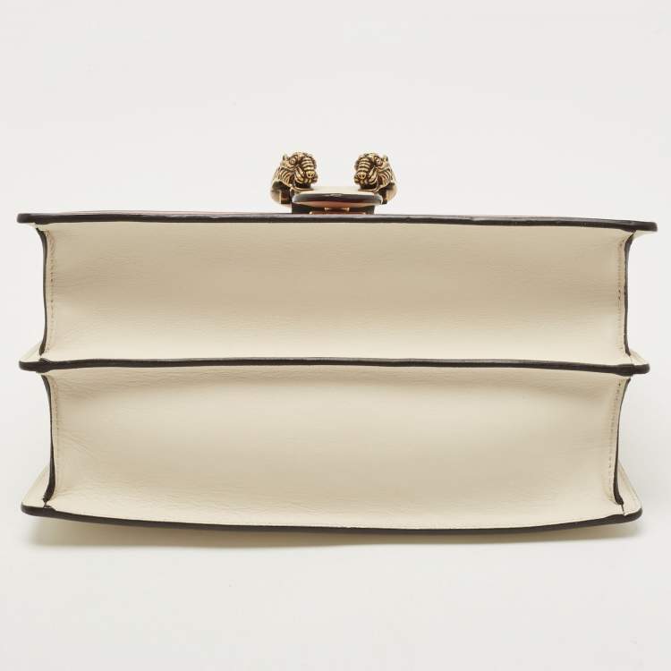 Pre Owned Gucci Tricolor Leather Medium Dionysus Bamboo Top Handle Bag