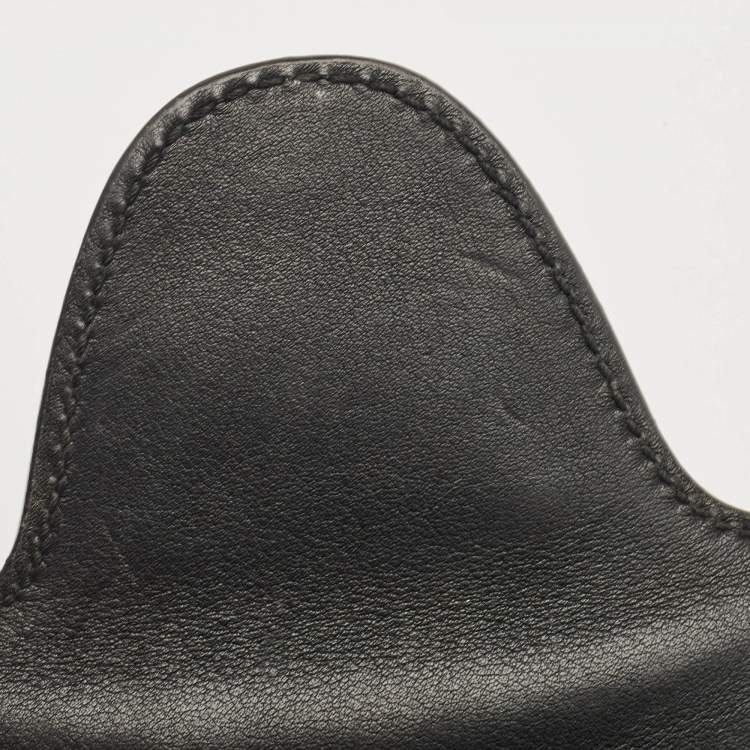 Pre Owned Gucci Black Microguccissima Leather Mini Emily Crossbody Bag