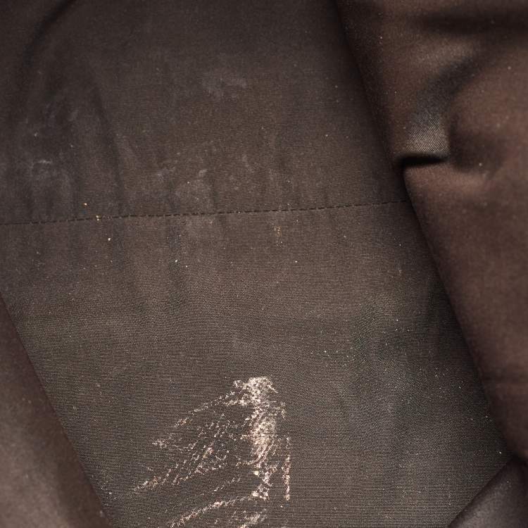 Pre Owned Gucci Off White/Blue Signature Print Canvas Large Shopper Tote