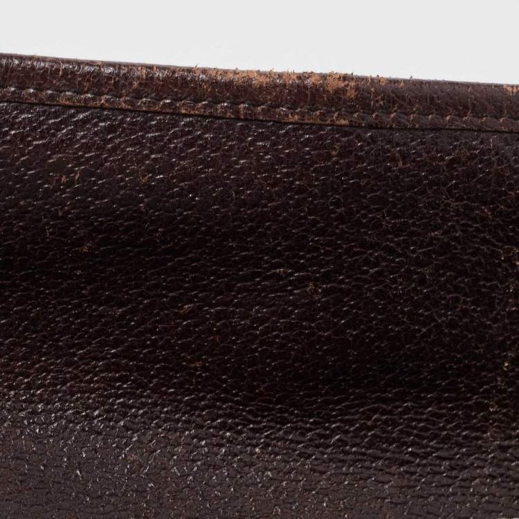 Pre Owned Gucci Beige/Brown GG Canvas and Leather Flight Belt Bag