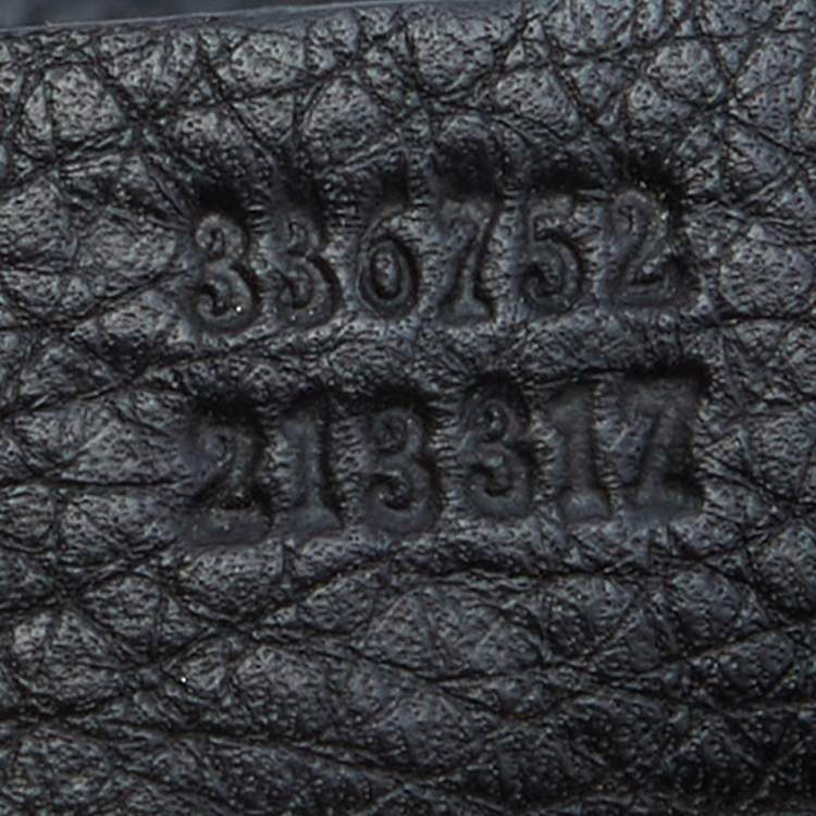 Pre Owned Gucci Black Leather Flap Soho Chain Shoulder Bag
