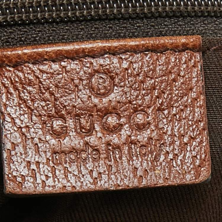 مملوكة مسبقًا Gucci Navy Blue/Brown GG Denim and Leather Abbey D-Ring Shoulder Bag
