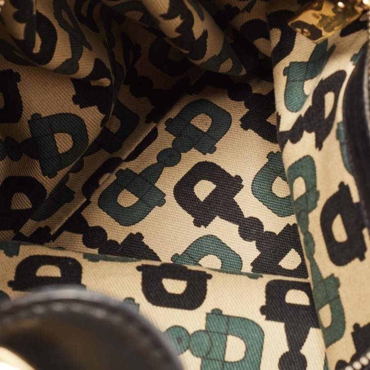 Pre Owned Gucci Black Guccissima Leather Pelham Horsebit Hobo