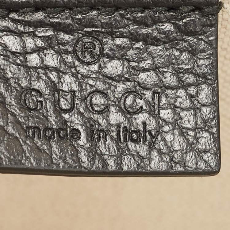 Pre Owned Gucci Black Leather Mini Dionysus Shoulder Bag