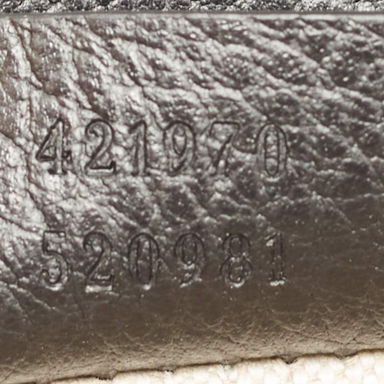 Pre Owned Gucci Black Leather Mini Dionysus Shoulder Bag