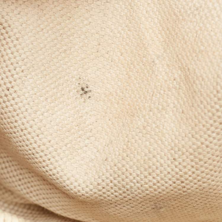 Pre Owned Gucci Tan/Beige GG Canvas and Leather Horsebit Heritage Hobo