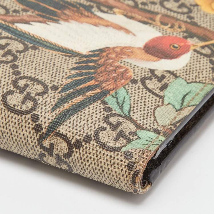 Pre Owned Gucci Multicolor GG Supreme Canvas Tian Bifold Wallet