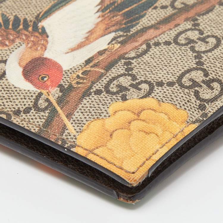 Pre Owned Gucci Multicolor GG Supreme Canvas Tian Bifold Wallet