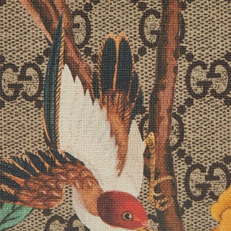 Pre Owned Gucci Multicolor GG Supreme Canvas Tian Bifold Wallet