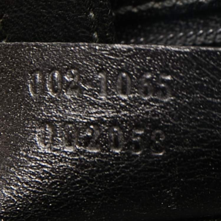 Pre Owned Gucci Black Nylon and Leather Jackie O Tote