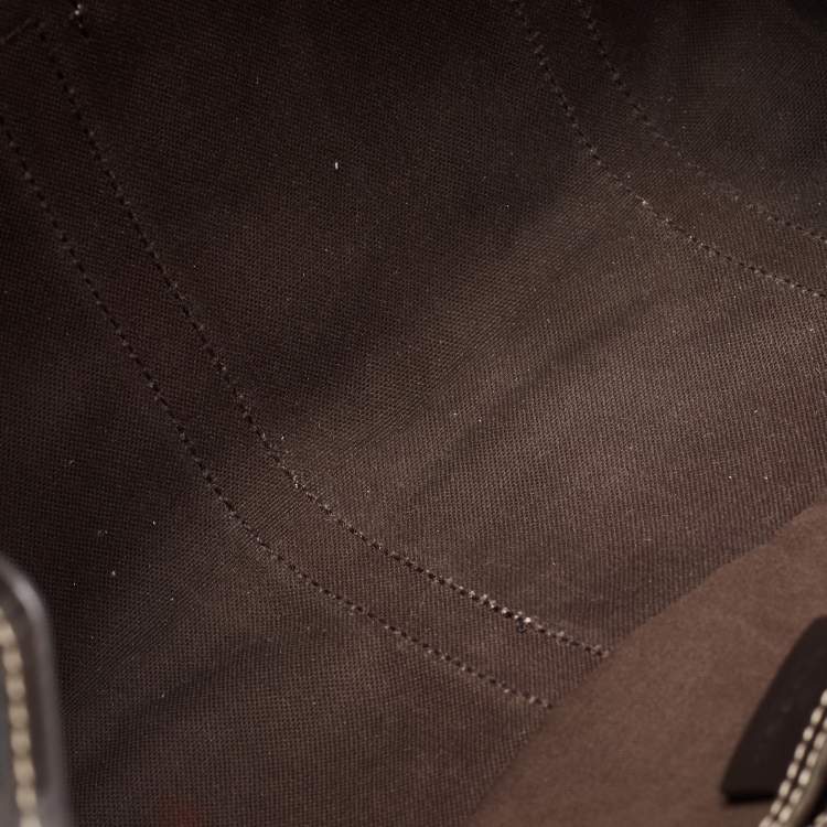 Pre Owned Gucci Brown GG Supreme Canvas and Leather Jackie O Hobo