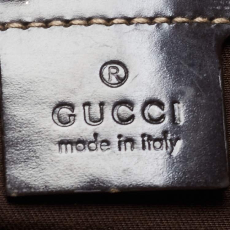 Pre Owned Gucci Brown GG Supreme Canvas and Leather Jackie O Hobo