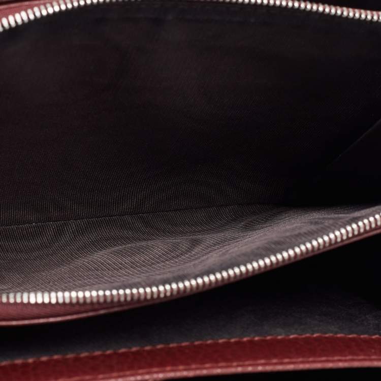 Pre Owned  Gucci Burgundy Leather Dionysus Wallet On Chain