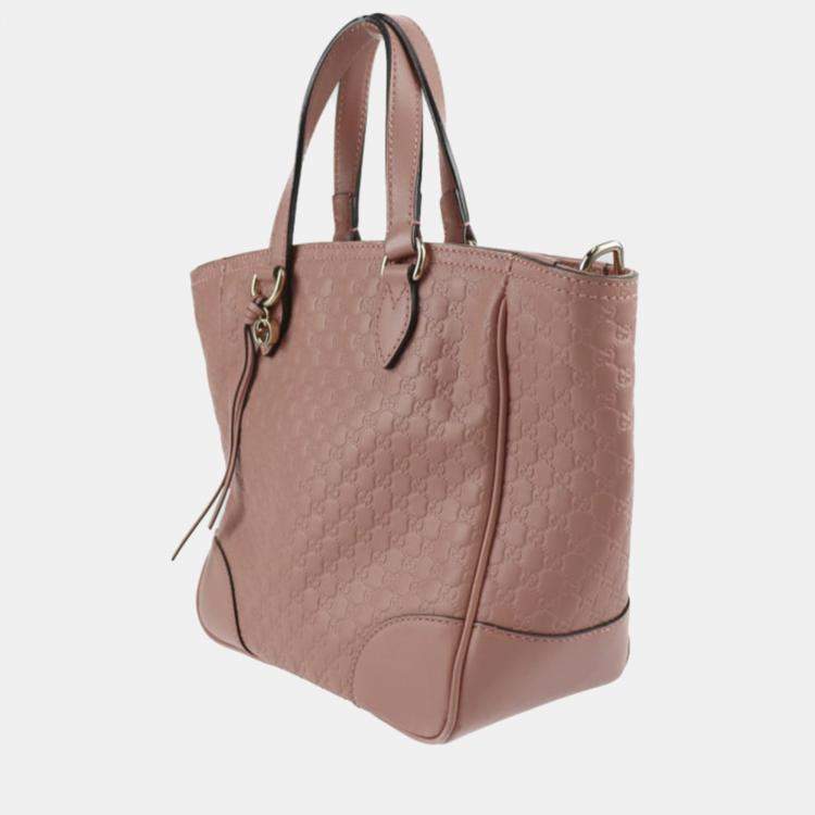 Gucci Bree Guccissima Leather Top Handle Bag Pink