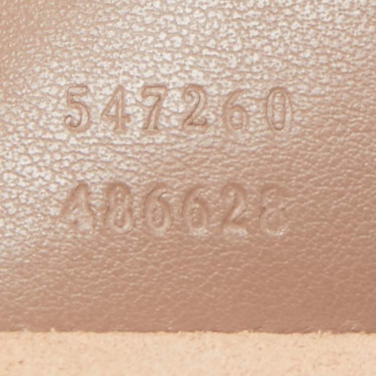 Pre Owned Gucci Beige Matelasse Leather Mini GG Marmont Top Handle Bag