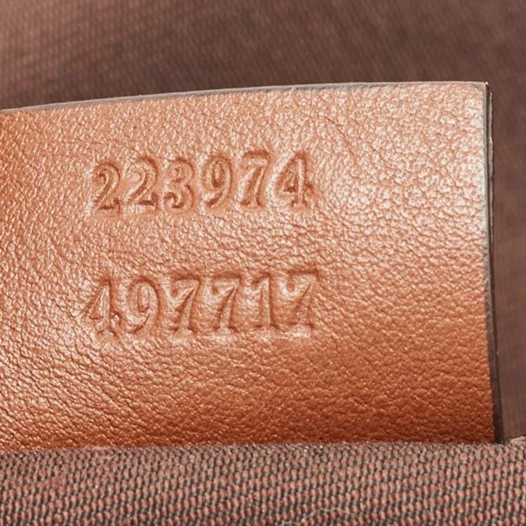 Pre Owned Gucci Beige/Brown GG Canvas Medium Sukey Boston