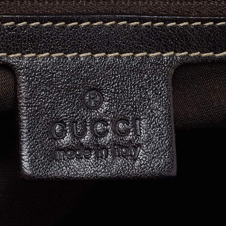 مملوكة مسبقًا Gucci Beige/Brown Horsebit Canvas and Leather Pelham Tote