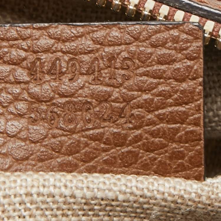 Pre Owned Gucci Beige/Brown GG Canvas and Leather Bree Crossbody Bag