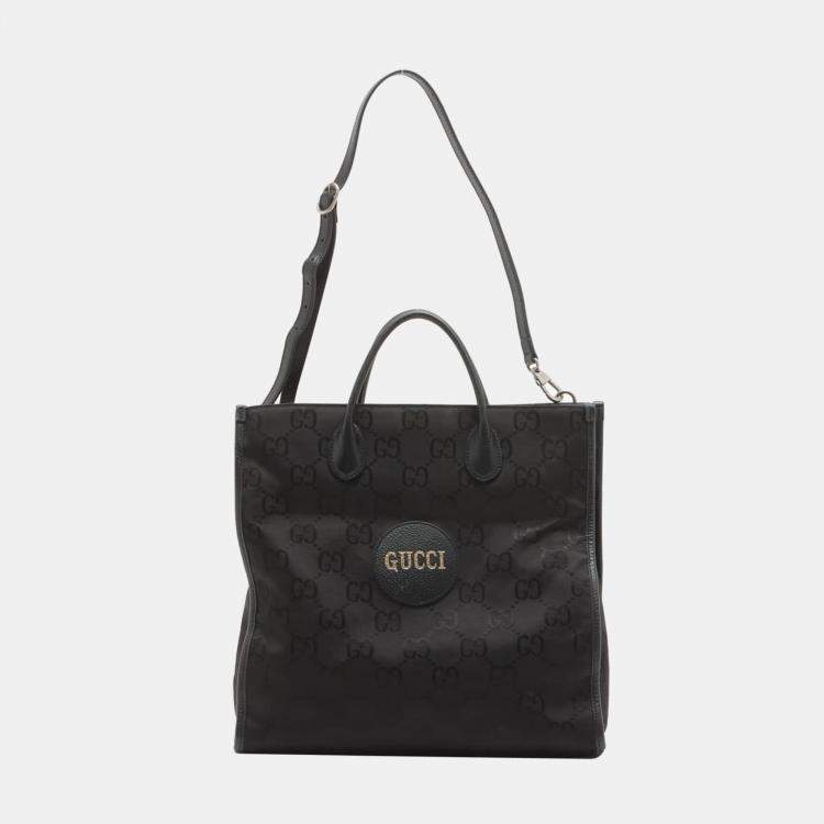 Gucci Off the Grid Nylon & leather 2way handbag Black 630355 Gucci