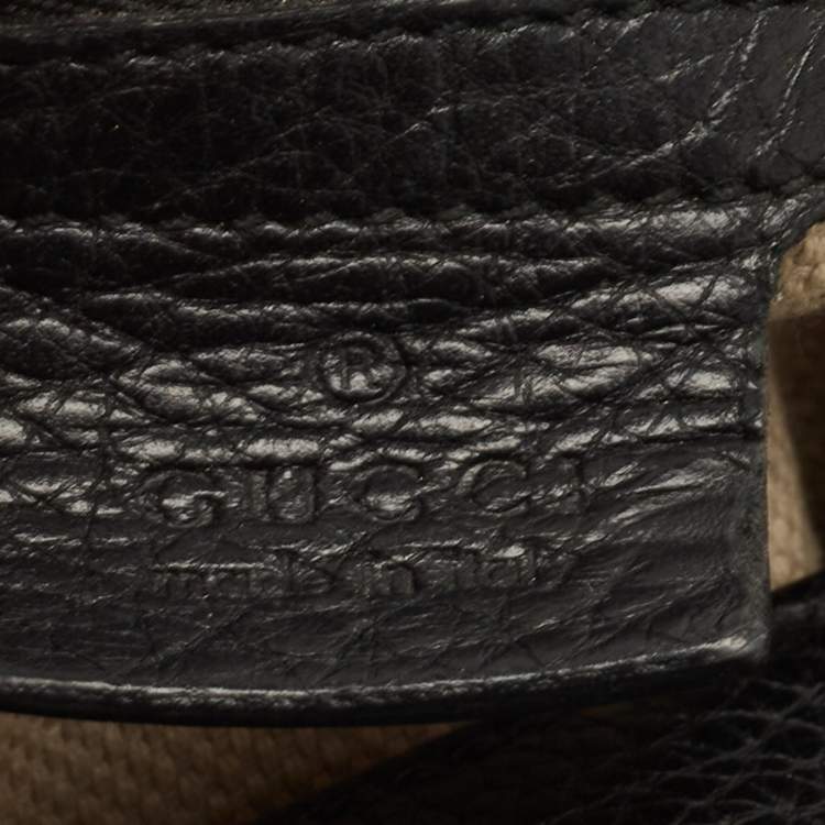 Pre Owned Gucci Black Leather Medium Soho Chain Shoulder Bag