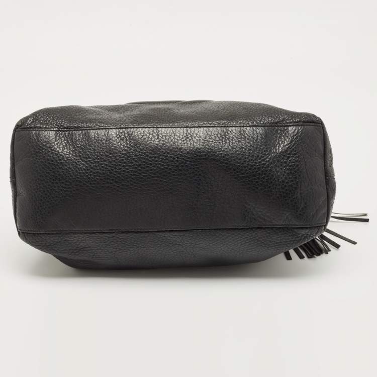 Pre Owned Gucci Black Leather Medium Soho Chain Shoulder Bag