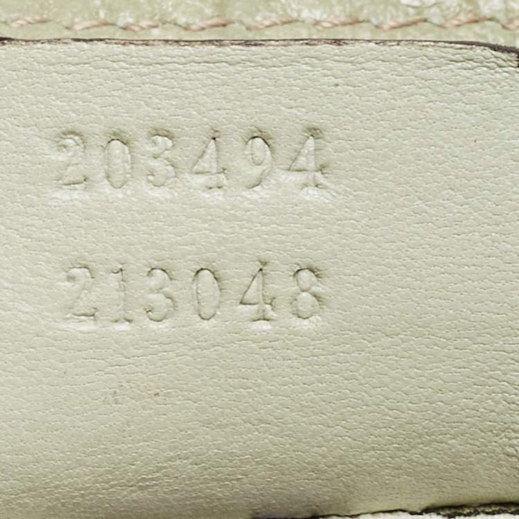 Pre Owned Gucci Green Guccissima Leather Bardot Joy Bag