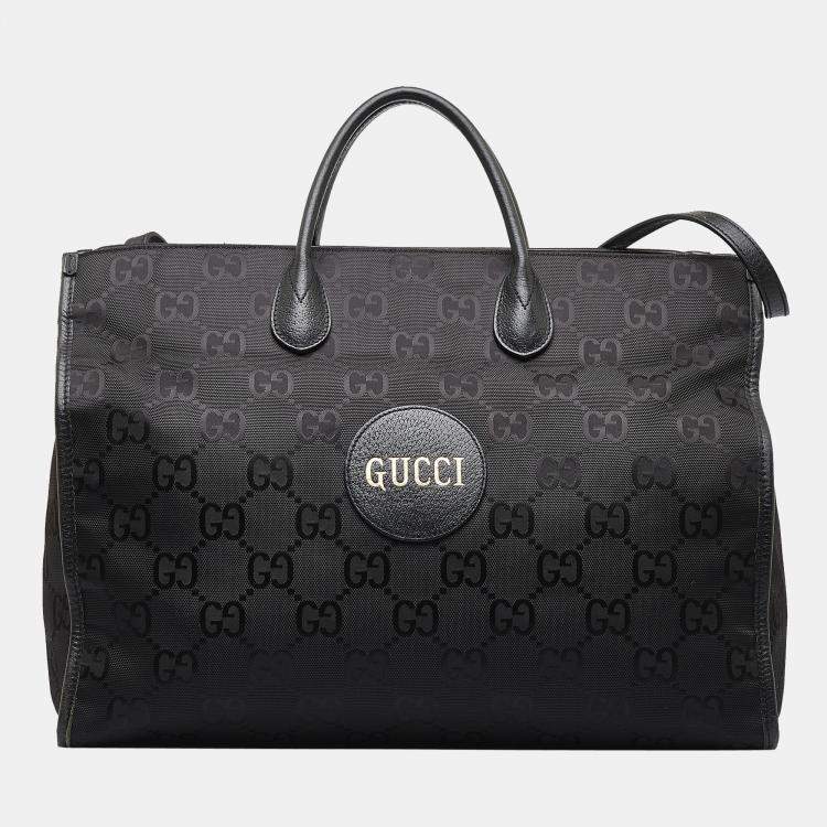 Gucci Black GG Nylon Monogram Off the Grid ECONYL Backpack Men