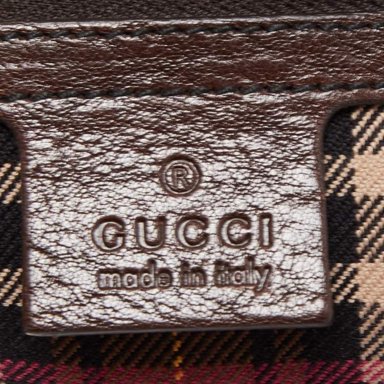 Pre Owned Gucci Beige GG Crystal Canvas Large Babouska Heart Tote
