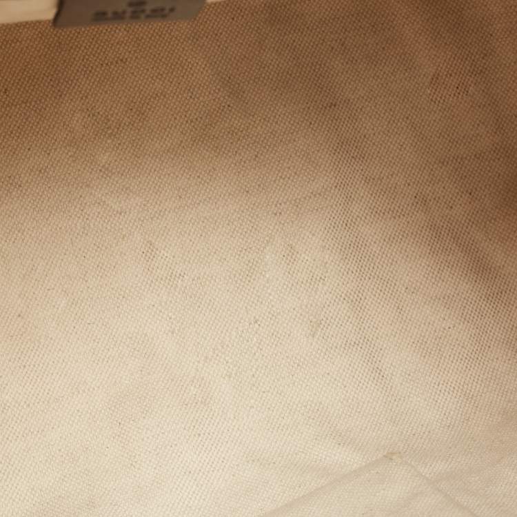 Pre Owned Gucci Beige/Ebony GG Canvas Medium Joy Boston Bag