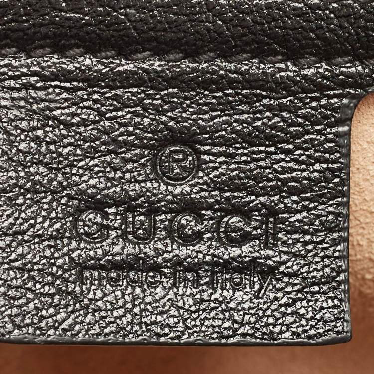 مملوكة مسبقًا Gucci Black Diagonal Matelasse Leather GG Marmont Tote
