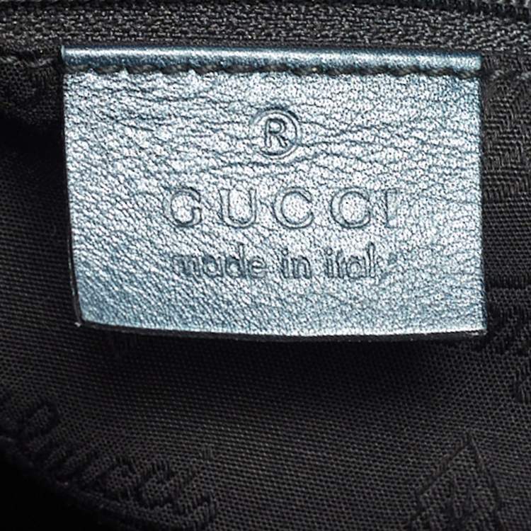 مملوكة مسبقًا Gucci Metallic Blue Guccissima Leather Large Sukey Tote